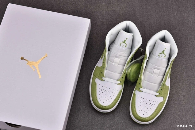 Mid DV2959-113 Jordan 1 Python (W) Green  1125